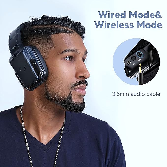  pamu A2 Wireless Over Ear Headphones     