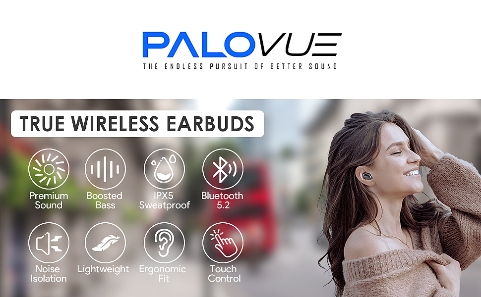  PALOVUE iSound-X True Wireless Earbuds 