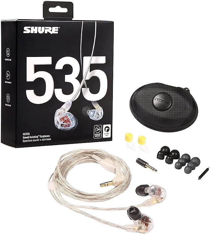 Shure SE535-CL Earphones: Crisp Audio Bliss for Your Eardrums