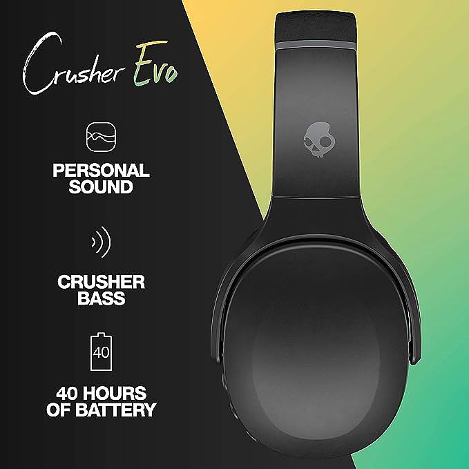  Skullcandy Crusher Evo Over-Ear Wireless Headphones    