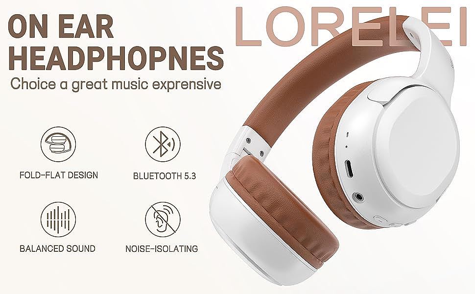  LORELEI B-C5 On-Ear Wireless Headphones 