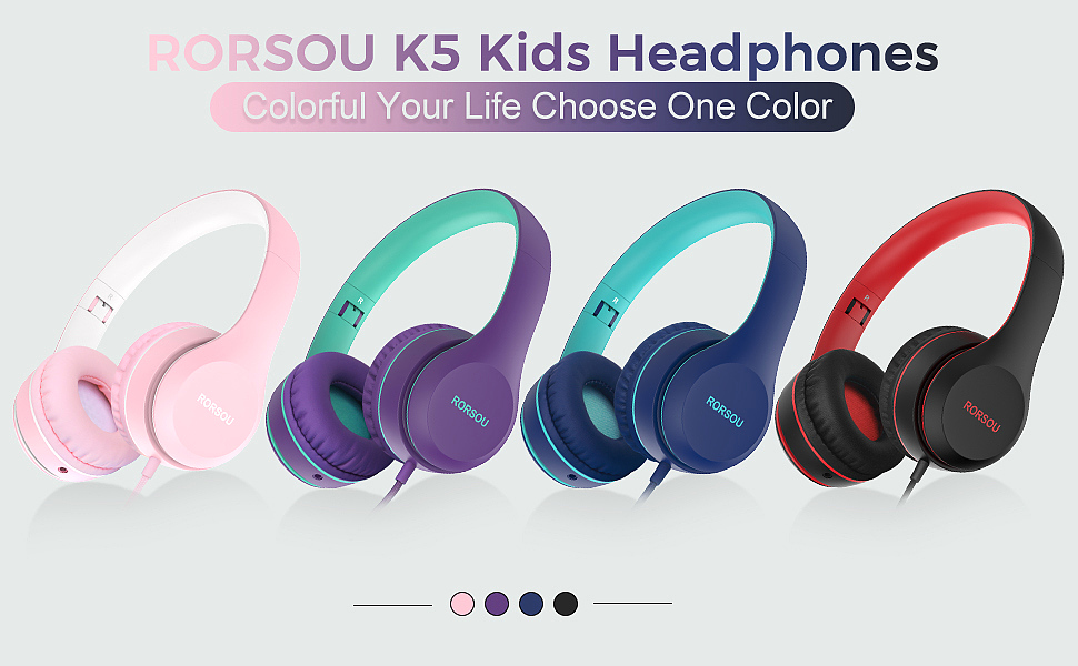  RORSOU K5 Kids Headphones   