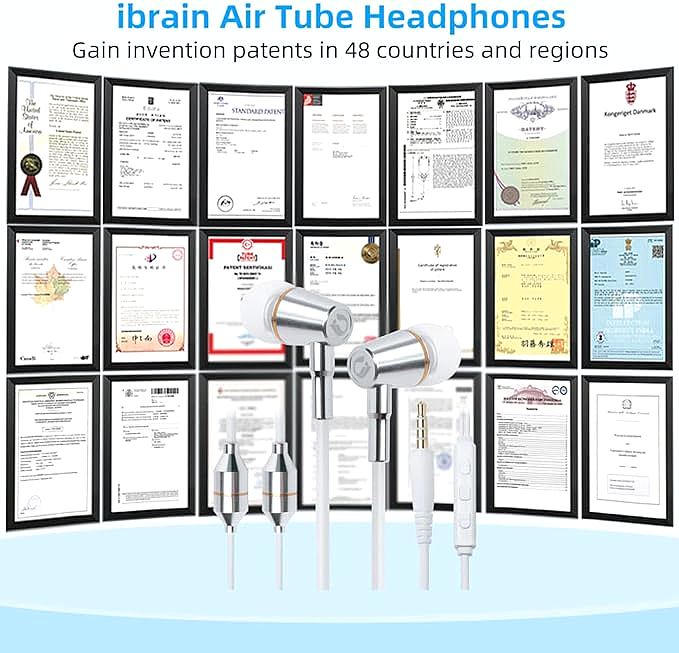  iBrain FC12 Air Tube Headphones 