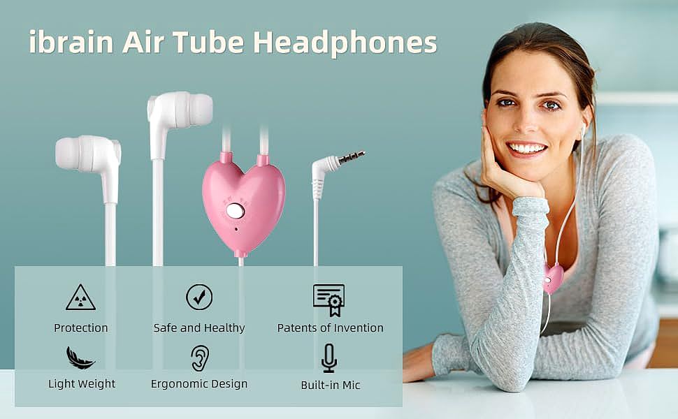  iBrain Air Tube Headphones     