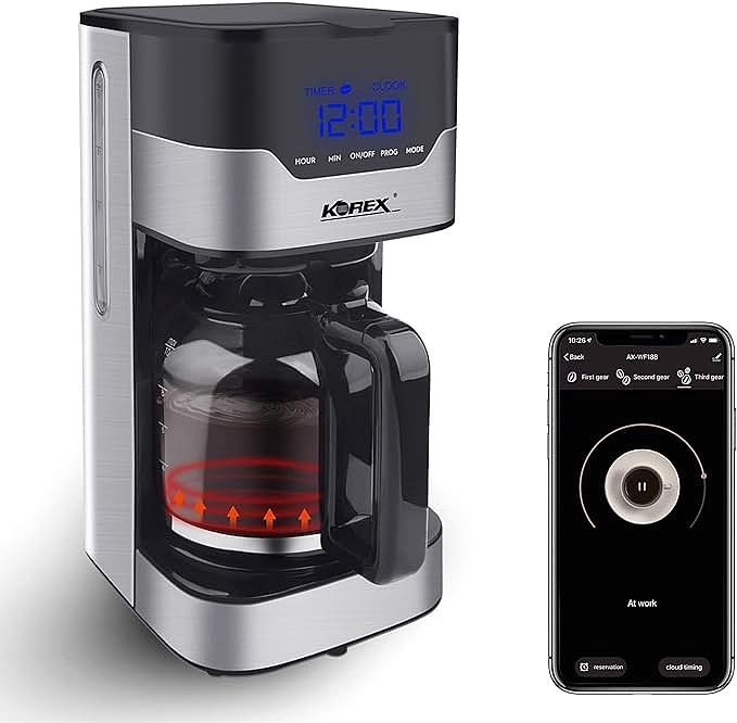 Korex AX-WF188 Smart Coffee Maker: The Intelligent and Convenient Choice