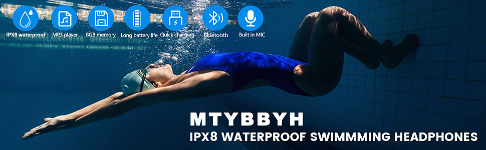   MTYBBYH S12 Waterproof Headphones      