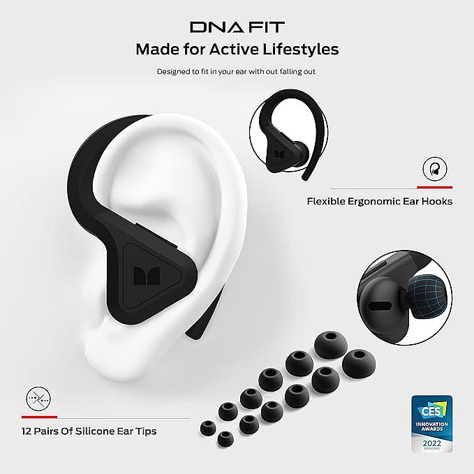 Monster DNA Fit Wireless Earbuds   