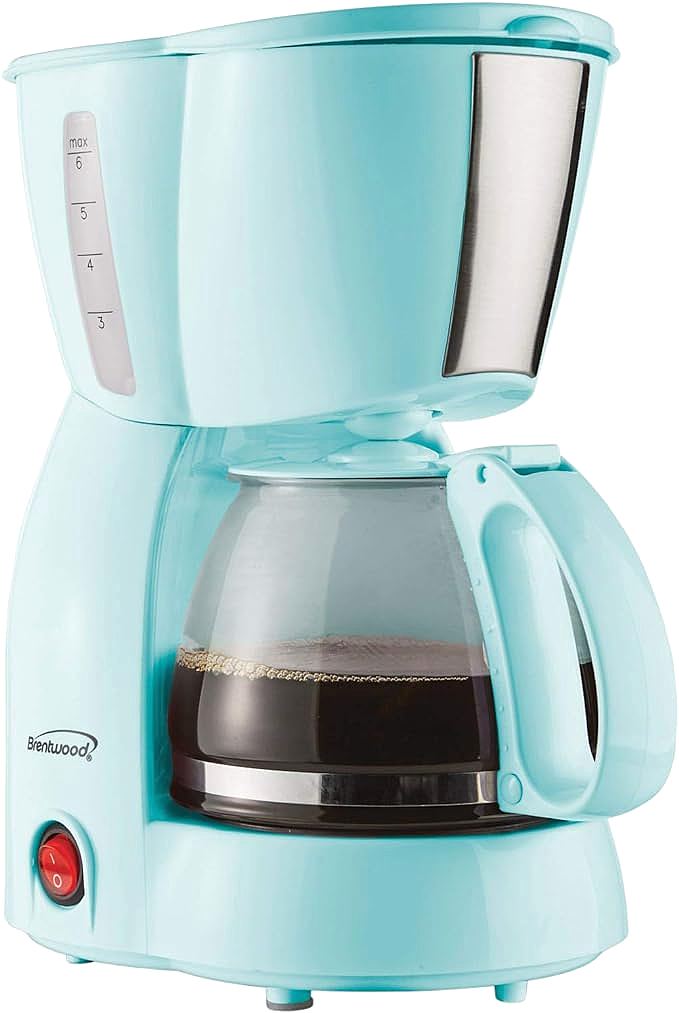 Brentwood TS-213BL Blue 4 Cup Coffee Maker: