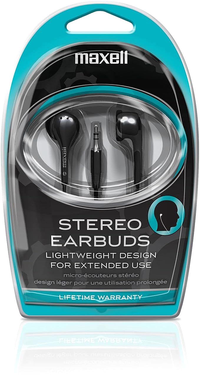  Maxell 190568 Snug Fit EarBuds 