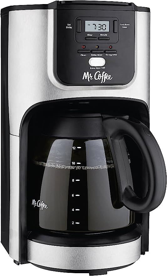 Mr.Coffee BVMC-JPX37 12-Cup Programmable Coffee Maker - Flavorful Brewing Enhancements for a Satisfying Cup of Joe