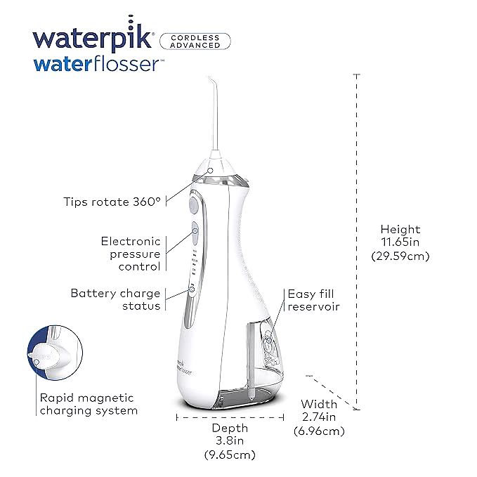  Waterpik WP-580 Cordless Advanced Water Flosser    