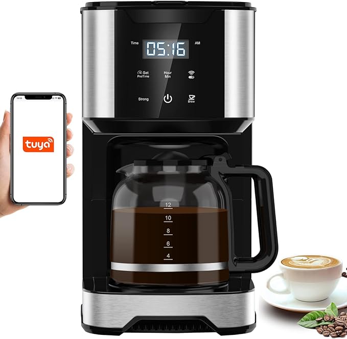 HOMOKUS SL-0606 12 Cup Programmable WiFi Coffee Maker: A Smart Choice for Coffee Lovers