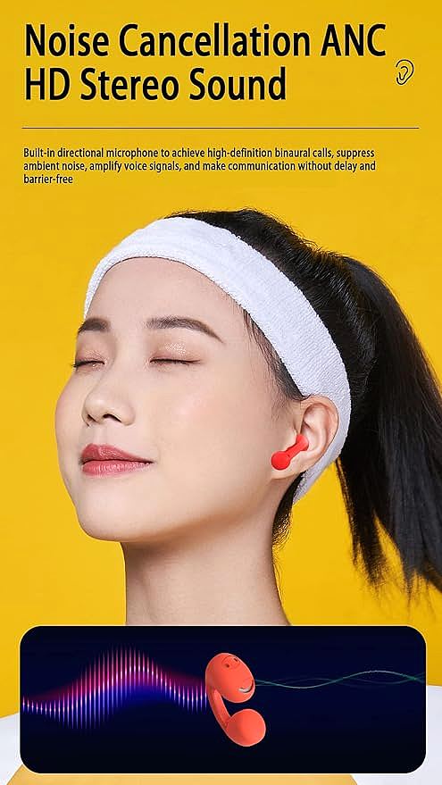  Loluka Ear Clip Long Endurance Bone Conduction Headphones   