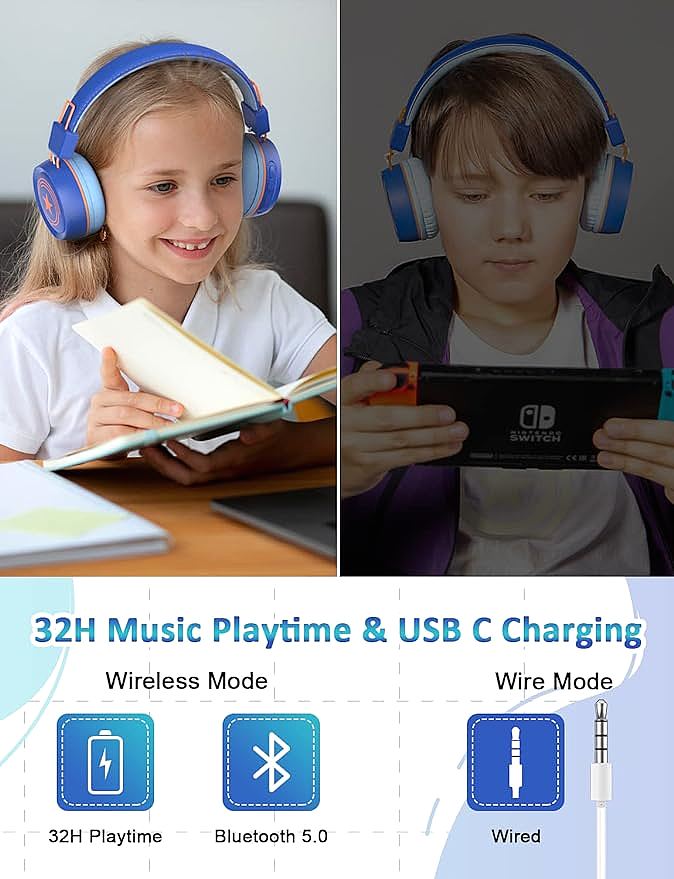  New bee KH21B Kids Wireless Headphones  