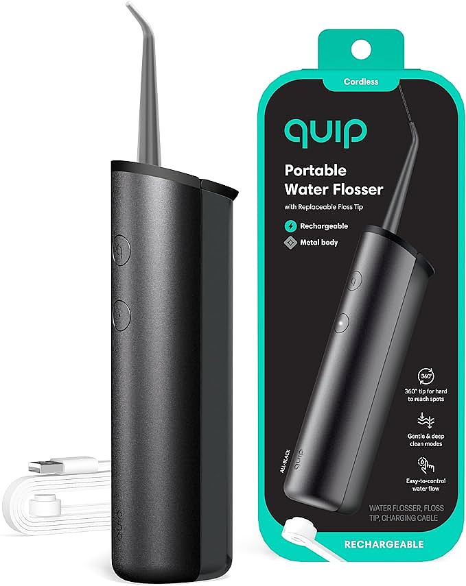 Quip's Cordless Water Flosser - A Game Changer for On-the-Go Oral Health