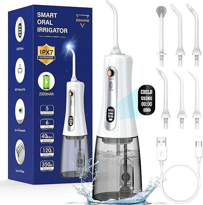 ZDMATHE AOW 11Pro Water Flosser - A Powerful yet Portable Oral Irrigator for Cleaner and Healthier Teeth