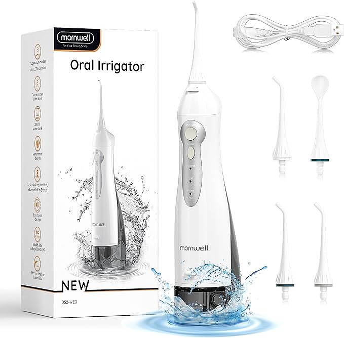 Mornwell D52-1 Cordless Water Flosser: Portable Power for Cleaner Teeth