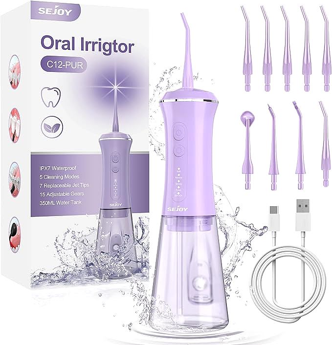 Sejoy C12 Electric Cordless Water Flosser: A Powerful and Customizable Oral Irrigator