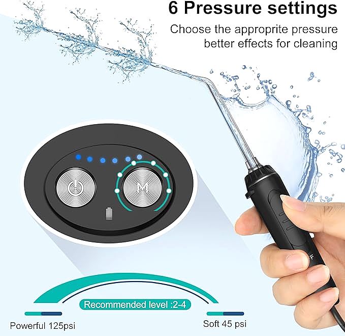  h2ofloss Portable Water Dental Flosser   