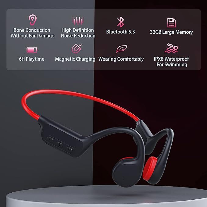  FOLEY X7 open ear bone conduction headphones       