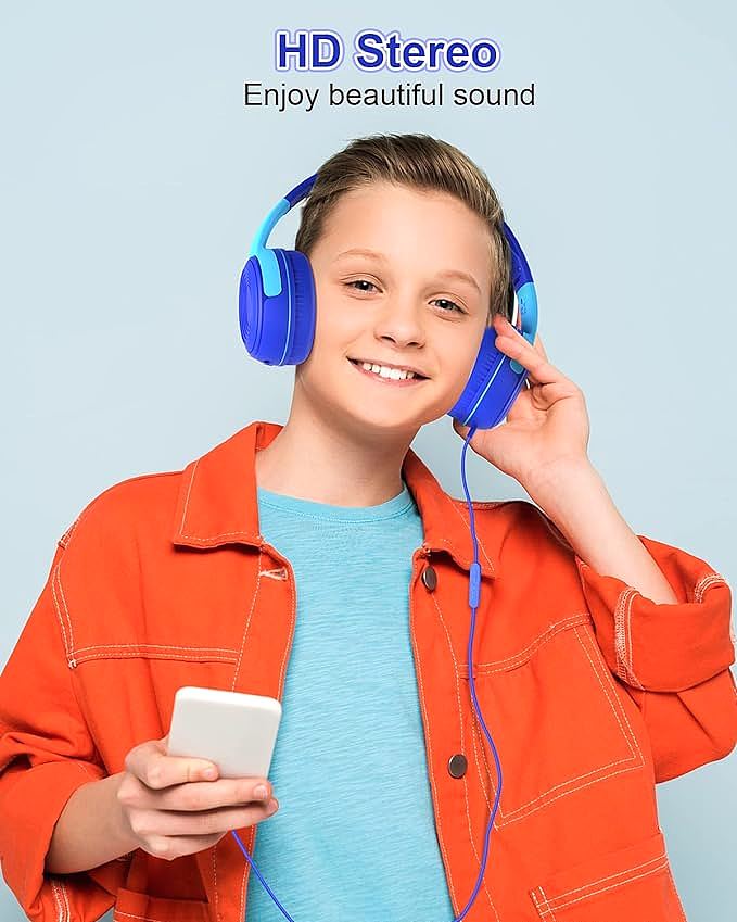  ELECDER S8 Kids Wired Headphones     