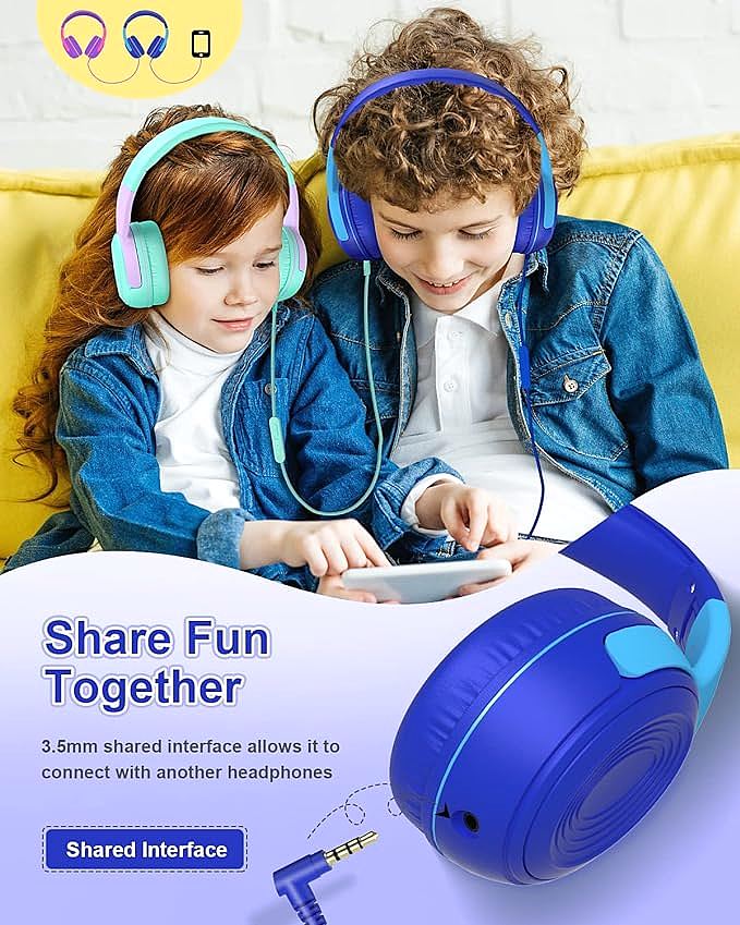  ELECDER S8 Kids Wired Headphones    