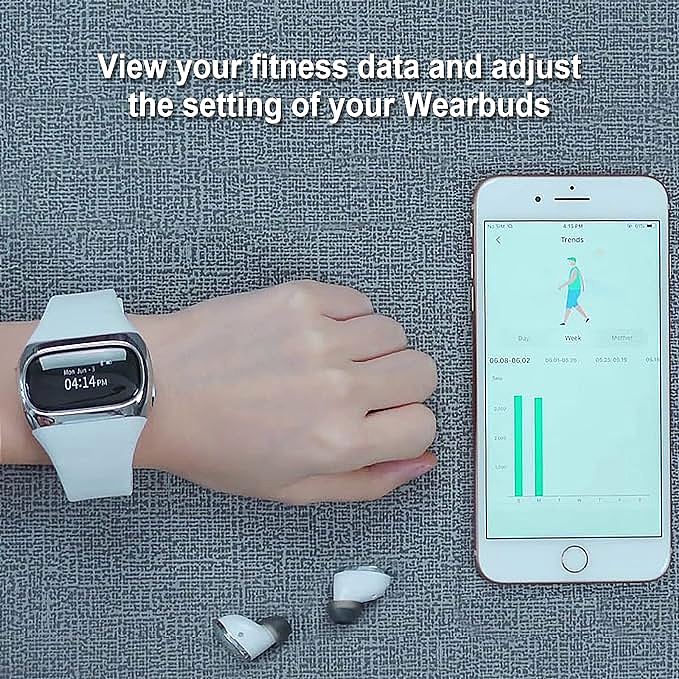  KSOUND AI-W20Lite Smartwatch with True Wireless Earbuds   