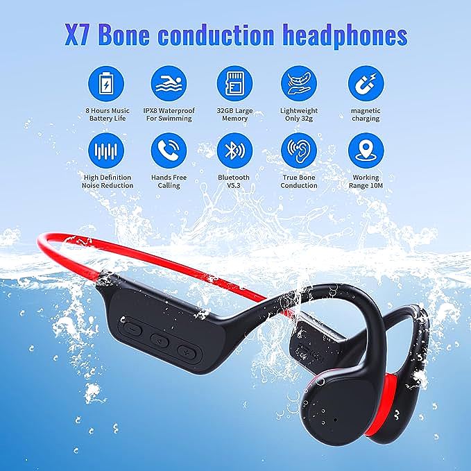  GenXenon X7 Bone Conduction Headphones   