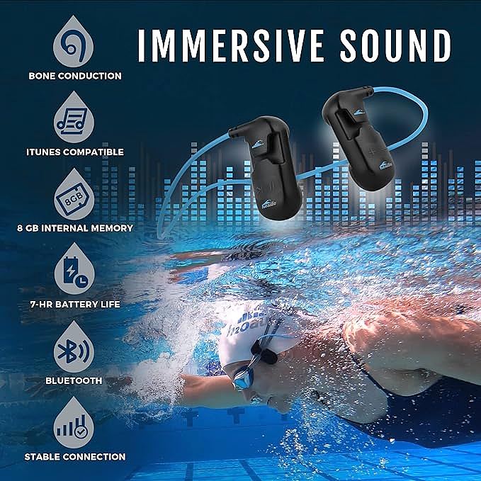  H2O Audio SONAR Underwater Bone Conduction Headphones    