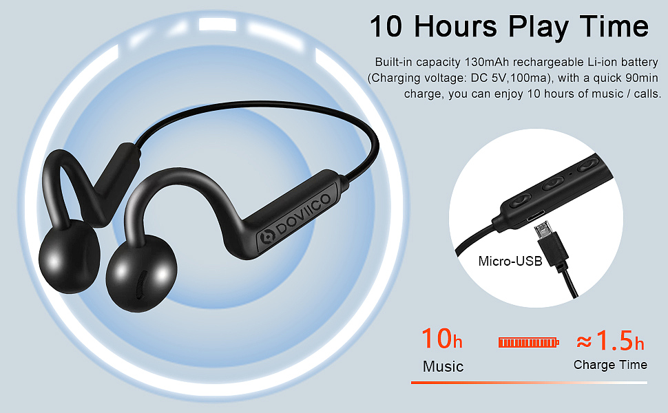  DOVIICO ONE Lite-Q1 Open Ear Air Conduction Headphones  