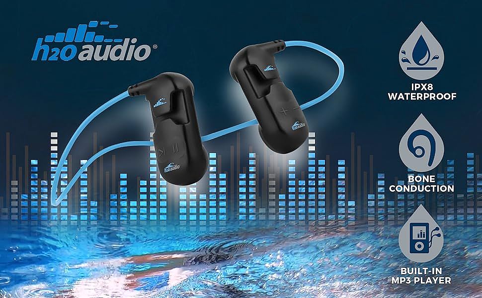  H2O Audio SONAR Underwater Bone Conduction Headphones  