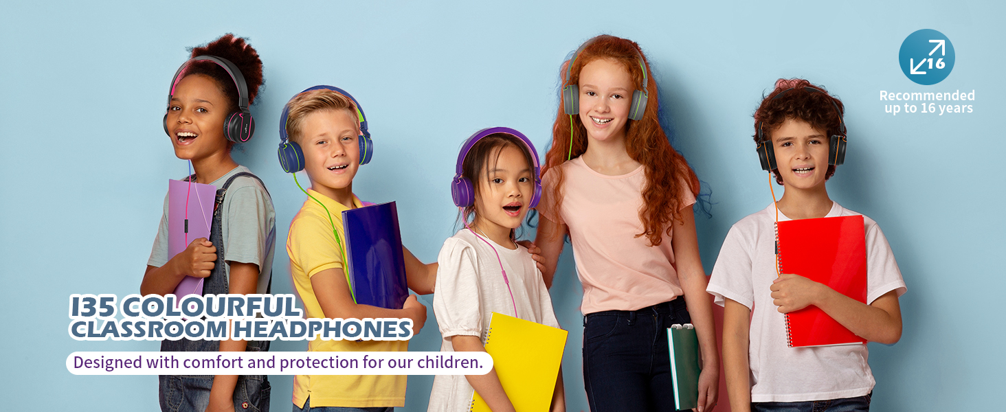   Kids I35-PP On-Ear Wired Headphones      