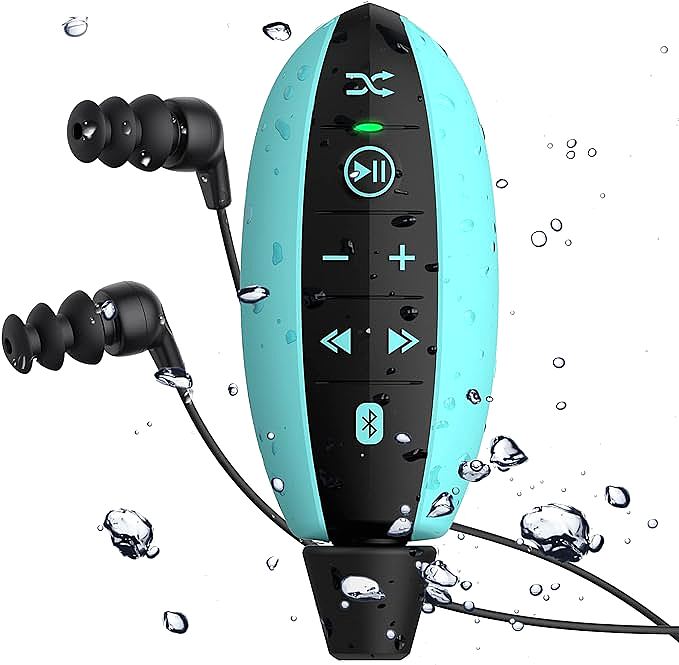 AGPTEK S19 Waterproof MP3 Player for Swimming