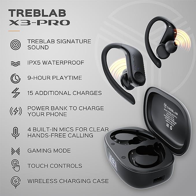  TREBLAB X3 Pro True Wireless Earbuds         