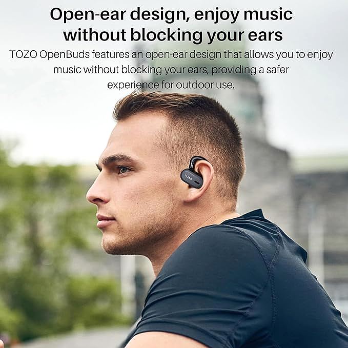  TOZO T13187 OpenBuds Lightweight True Open Ear Wireless Earbuds   