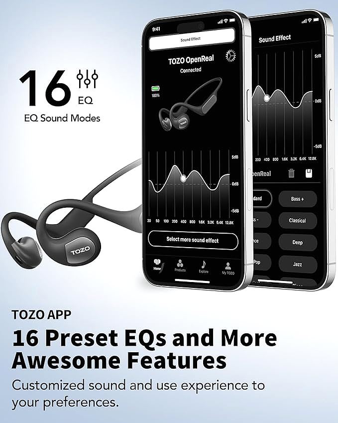 TOZO T13120 OpenReal Open Ear Headphones     