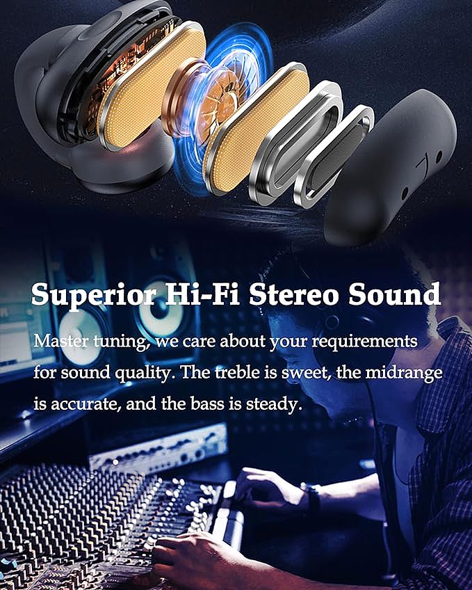  Xmenha F6 Ear Clip Bone Conduction Wireless Headphones  