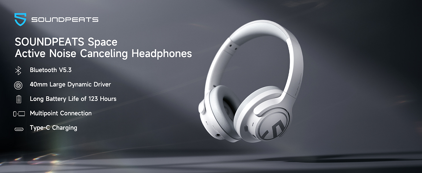  SoundPEATS Space Wireless Headphones   