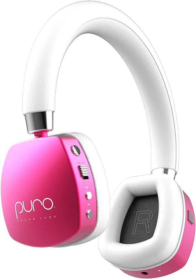 Puro Sound Labs PuroQuiets Volume Limited On-Ear Active Noise Cancelling Bluetooth Headphones