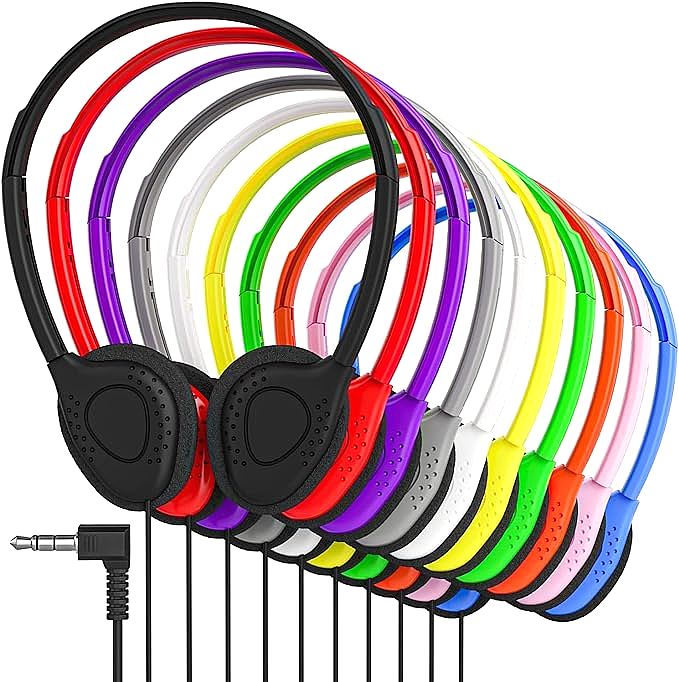 Maeline Bulk On-Ear Wired Headphones: A Colorful and Budget-Friendly Option