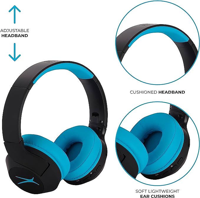  Altec Lansing MZX4500 Kid Safe Noise Cancelling Wireless Headphones      