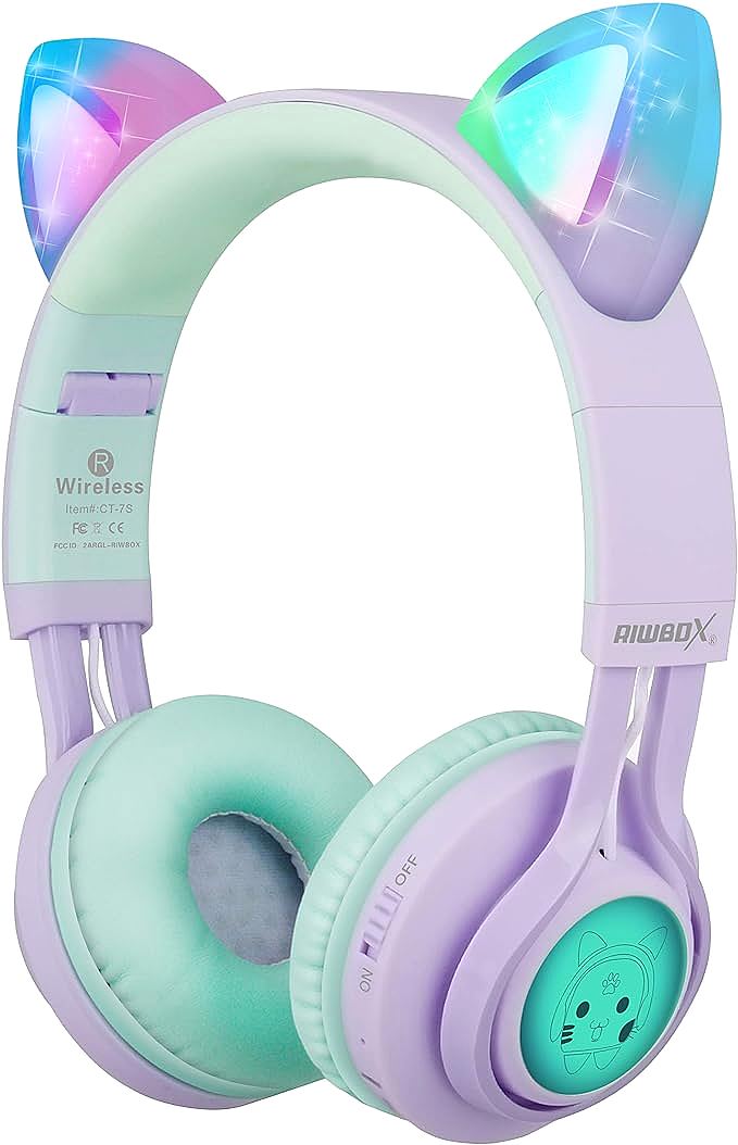 Riwbox CT-7S Kids Cat Ear Headphones: A Purrfect Pick for Young Music Lovers