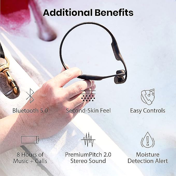  Aftershokz AS800MCB Aeropex Mini Bone Conduction Wireless Headphones    