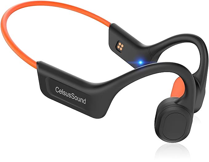 CelsusSound S800C Bone Conduction Headphones: Lightweight Bone Conduction Headphones for Outdoor Activities