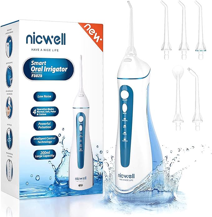 Nicwell W01 Water Dental Flosser: A Portable Powerhouse for Pristine Pearly Whites