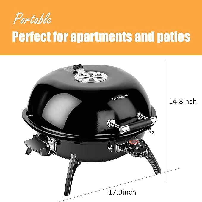  Techwood 15-Serving Electric BBQ Grill   