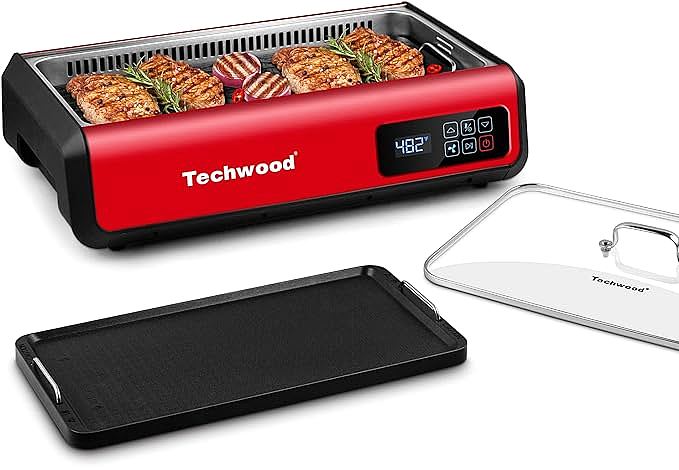 Techwood 1500W Electric Indoor Smokeless Grill