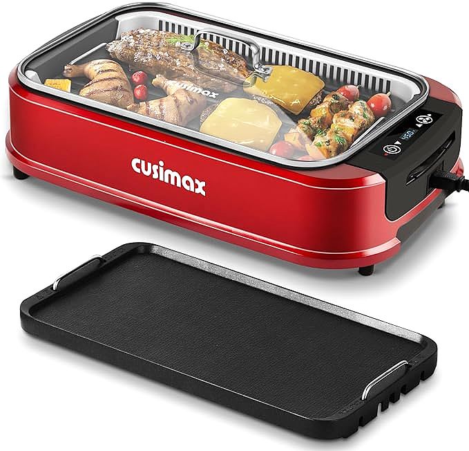 CUSIMAX GR-200A Smokeless Indoor Grill: A Versatile and Convenient Indoor Grill for Any Weather and Space