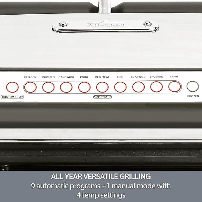  All-Clad PG715851 AutoSense Stainless Steel Indoor Grill    