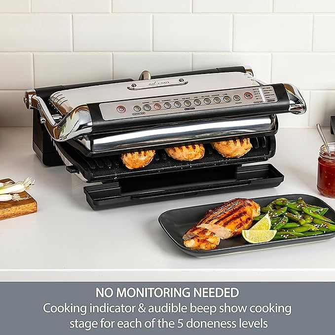  All-Clad PG715851 AutoSense Stainless Steel Indoor Grill   